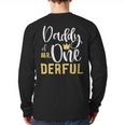 Daddy Of Mr Onederful 1st Birthday First One-Derful Matching Long Sleeve T-Shirt Back Print Daddy Of Mr Onederful 1st Birthday First One-Derful Matching Long Sleeve T-Shirt Back Print