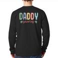 Daddy Saurus Dad Dinosaur Three Rex Birthday Boy Girl Family Long Sleeve T-Shirt Back Print