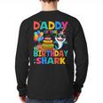 Daddy Of The Shark Birthday Dad Matching Family Long Sleeve T-Shirt Back Print
