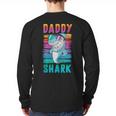 Daddy Shark Retro Vintage Dad Long Sleeve T-Shirt Back Print Daddy Shark Retro Vintage Dad Long Sleeve T-Shirt Back Print