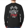 Daddy Of The Two Fast Second Birthday Racing Car Family Long Sleeve T-Shirt Back Print