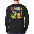 Daddy Of The Two Rex 2Nd Birthday Boy Dinosaur T-Rex Long Sleeve T-Shirt Back Print