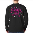 Daddy's Girl Shirt With Pink Lettering Long Sleeve T-Shirt Back Print