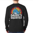 Daddy's Lil Squirter Cute Embarrassing Woman Long Sleeve T-Shirt Back Print
