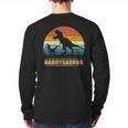 Daddysaurus DadRex Dinosaur Men Long Sleeve T-Shirt Back Print