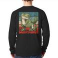 Daddysaurus Father's Day Best Dad T-Rex Papa Long Sleeve T-Shirt Back Print