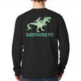 DaddysaurusRex Dinosaur Daddy Saurus Dad 2 Two Kids Dino Long Sleeve T-Shirt Back Print DaddysaurusRex Dinosaur Daddy Saurus Dad 2 Two Kids Dino Long Sleeve T-Shirt Back Print