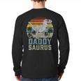 DaddysaurusRex Dinosaur Daddy Saurus Family Matching Long Sleeve T-Shirt Back Print