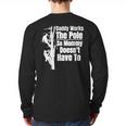 Dads Electrical Lineman Gear Husband & Lineman Wife Long Sleeve T-Shirt Back Print