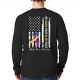My Dad's Fight Is My Fight Bladder Cancer Awareness Long Sleeve T-Shirt Back Print