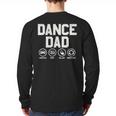 Dance Dad Proud Dancer Dancing Father Men Long Sleeve T-Shirt Back Print