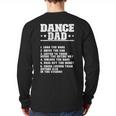 Dancer Dad Dancing Father Of A Dancer Dad Long Sleeve T-Shirt Back Print