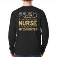 My Daughter Is A Nurse Proud Nurse's Mom Dad RN LPN Family Long Sleeve T-Shirt Back Print My Daughter Is A Nurse Proud Nurse's Mom Dad RN LPN Family Long Sleeve T-Shirt Back Print