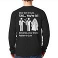 Dear Son-In-Law Father Of The Bride Dad Wedding Marriage Long Sleeve T-Shirt Back Print