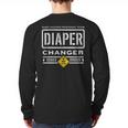 Diaper Changer Duty Expecting Baby New Dad Mom Long Sleeve T-Shirt Back Print
