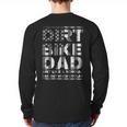 Dirt Bike DAD Bike Motocross Enduro US Flag Shirt T-Shirt Long Sleeve T-Shirt Back Print