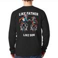 Dirt Bike Family Father Son Motocross Off-Road MX Dad Boys Long Sleeve T-Shirt Back Print