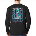 Disney Goofy Totally Rad Dad Father’s Day Surfing Distressed Long Sleeve T-Shirt Back Print