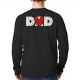 Disney Mickey And Friends Dad Mickey Distressed Text Logo Long Sleeve T-Shirt Back Print