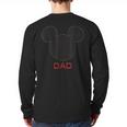 Disney Mickey Mouse Dad Family Small Long Sleeve T-Shirt Back Print