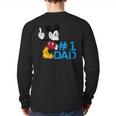 Disney Mickey Mouse Father's Day 1 Dad Long Sleeve T-Shirt Back Print