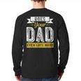 Does Your Dad Even Lift Bro Gym Lover's Long Sleeve T-Shirt Back Print