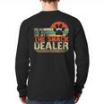 Dog Fathers Day Fur Dad The Man The Myth The Snack Dealer Long Sleeve T-Shirt Back Print