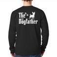 The Dogfather Tee Dad Dog Lover Chihuahua Long Sleeve T-Shirt Back Print