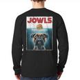 Drooling Boxer Jowls Fawn Dog Mom Dog Dad Burger Long Sleeve T-Shirt Back Print