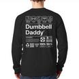 Dumbbell Daddy And Dad Gym Workout Father Long Sleeve T-Shirt Back Print