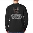 Every Snack You Make French Bulldog Mom And Frenchie Dad Long Sleeve T-Shirt Back Print