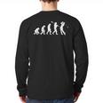 Evolution Of Golfer Dad Grandpa Golfing Lover Golf Player Long Sleeve T-Shirt Back Print