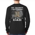 Father Veterans Day My Favorite Veteran Is My Dad For Kids Long Sleeve T-Shirt Back Print