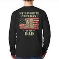 Father Veterans Day My Favorite Veteran Is My Dad Proud Kids Long Sleeve T-Shirt Back Print