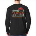 Father's Day The Man The Myth The Bowling Legend Bowler Dad Long Sleeve T-Shirt Back Print