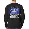 My Favorite Cheerleader Calls Me Dad Cheer Dad Fathers Day Long Sleeve T-Shirt Back Print