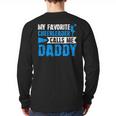 My Favorite Cheerleader Calls Me Daddy Cheer Dad Fathers Day Long Sleeve T-Shirt Back Print
