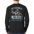 My Favorite Lineman Calls Me Dad American Football Lineman Long Sleeve T-Shirt Back Print My Favorite Lineman Calls Me Dad American Football Lineman Long Sleeve T-Shirt Back Print
