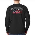 My Favorite People Call Me Pipi USA Flag Dad Father's Day For Men Long Sleeve T-Shirt Back Print