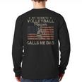 My Favorite Volleyball Player Calls Me Dad USA Flag Long Sleeve T-Shirt Back Print My Favorite Volleyball Player Calls Me Dad USA Flag Long Sleeve T-Shirt Back Print