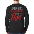 My First Valentine As Dad 2025 For a Proud New Father Long Sleeve T-Shirt Back Print