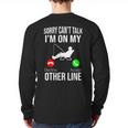 Fishing Dad Men Reel Cool Fish Bass Fishing Long Sleeve T-Shirt Back Print