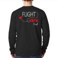 Flight Crew Airplane Birthday Dad Airplane Matching Family Long Sleeve T-Shirt Back Print
