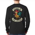 Fluent In Fowl Language Chicken Rooster Mom Dad Farm Long Sleeve T-Shirt Back Print