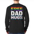 Free Dad Hugs Pride Flag Month LGBTQ Transgender Support Long Sleeve T-Shirt Back Print
