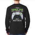 Gamer Dad Gaming Shirts Fathers Day Video Game Daddy Long Sleeve T-Shirt Back Print