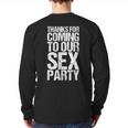 Gender Reveal Mum Dad Party Long Sleeve T-Shirt Back Print