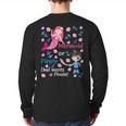 Gender Reveal Party Shirt Mermaid Or Pirate Dad Wants Pirate Long Sleeve T-Shirt Back Print