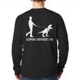 German Shepherd Dad Dinosaur GSD Owners Father's Day Long Sleeve T-Shirt Back Print