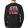 Grandpa Of The Bride Wedding Bride Grandfather Men Dad Long Sleeve T-Shirt Back Print